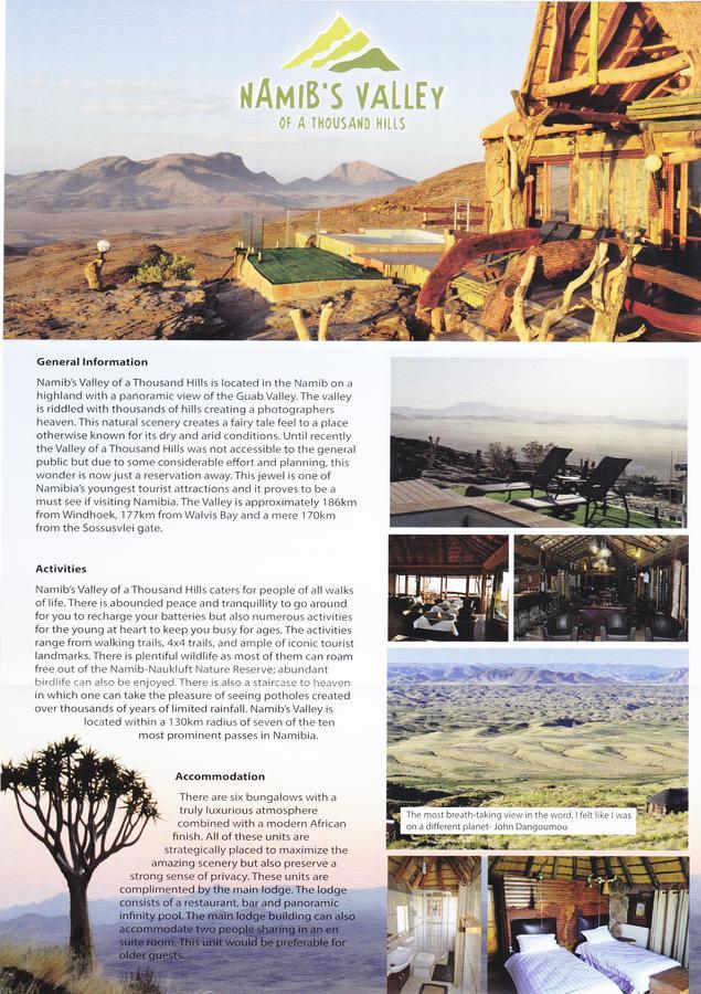 Namibs Valley Lodge Gamsberg Pass Exterior photo